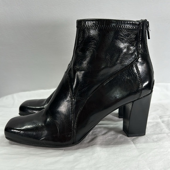 Franco Sarto Square Toe Soft Leather Booties, 9M - Picture 1 of 6